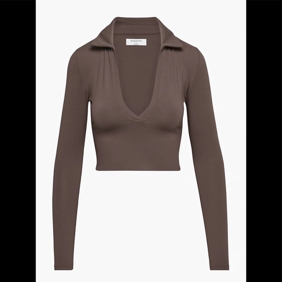 Aritzia Contour Polo Longsleeve - Picture 1 of 2